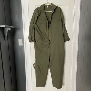 Old Navy Green Canvas Flight/Mechanic Suit, Sz XL